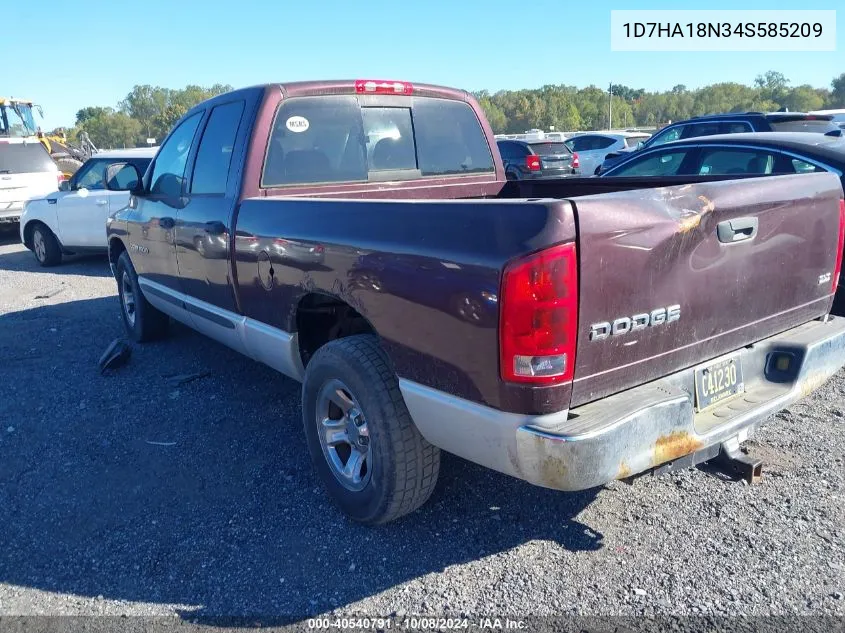 2004 Dodge Ram 1500 Slt/Laramie VIN: 1D7HA18N34S585209 Lot: 40540791