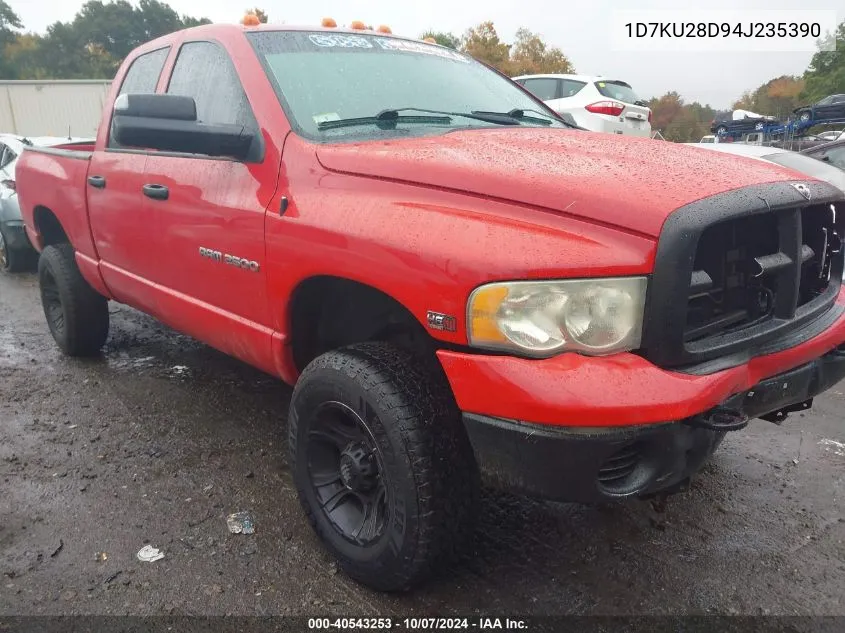 2004 Dodge Ram 2500 Slt/Laramie VIN: 1D7KU28D94J235390 Lot: 40543253