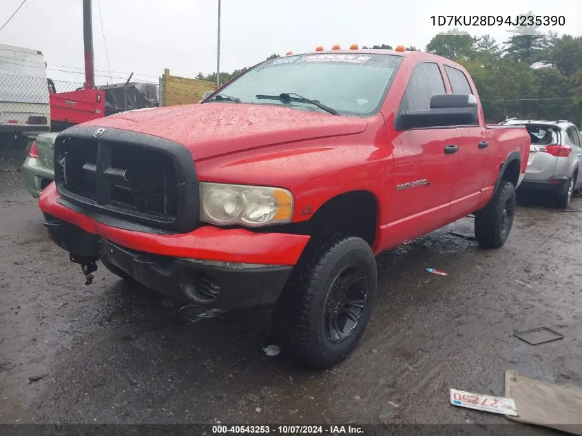 2004 Dodge Ram 2500 Slt/Laramie VIN: 1D7KU28D94J235390 Lot: 40543253