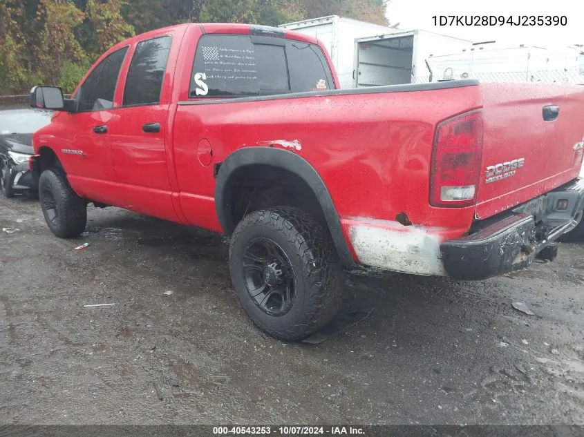 2004 Dodge Ram 2500 Slt/Laramie VIN: 1D7KU28D94J235390 Lot: 40543253