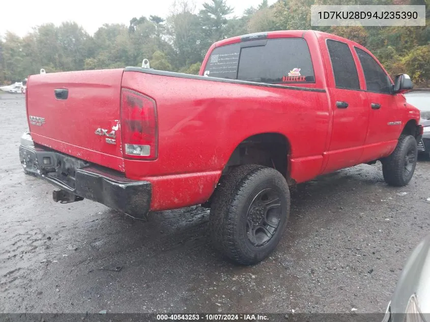 2004 Dodge Ram 2500 Slt/Laramie VIN: 1D7KU28D94J235390 Lot: 40543253