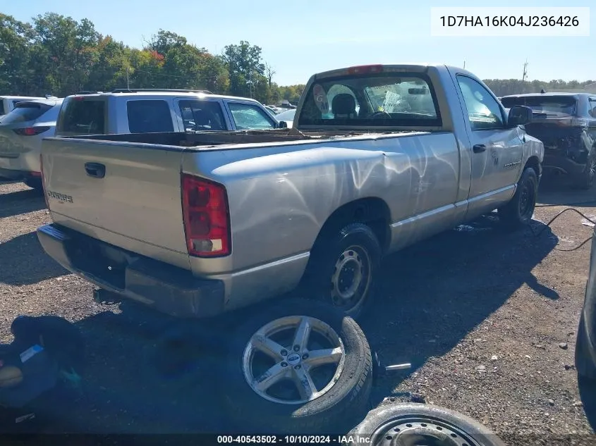 2004 Dodge Ram 1500 St VIN: 1D7HA16K04J236426 Lot: 40543502