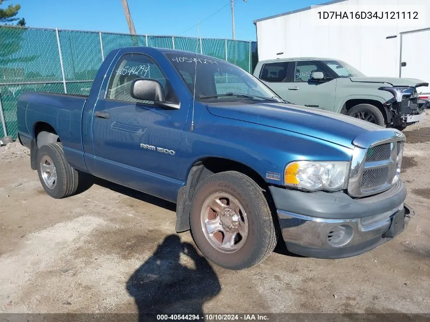 2004 Dodge Ram 1500 St VIN: 1D7HA16D34J121112 Lot: 40544294