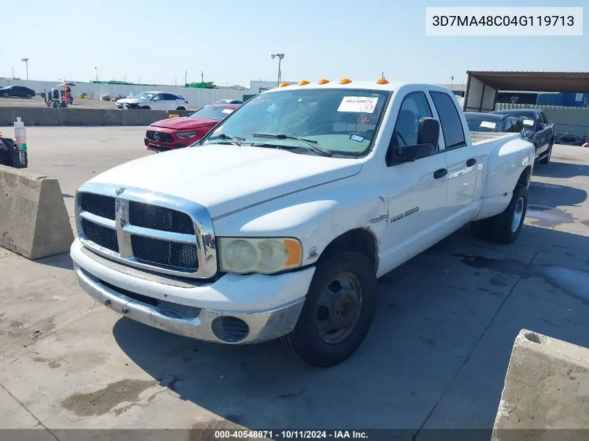 2004 Dodge Ram 3500 Slt/Laramie VIN: 3D7MA48C04G119713 Lot: 40548871