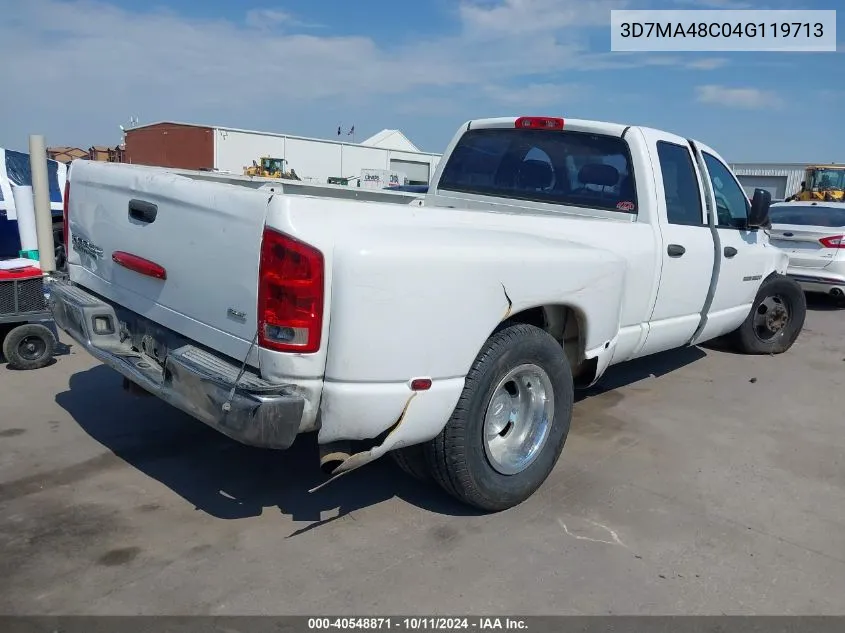 2004 Dodge Ram 3500 Slt/Laramie VIN: 3D7MA48C04G119713 Lot: 40548871