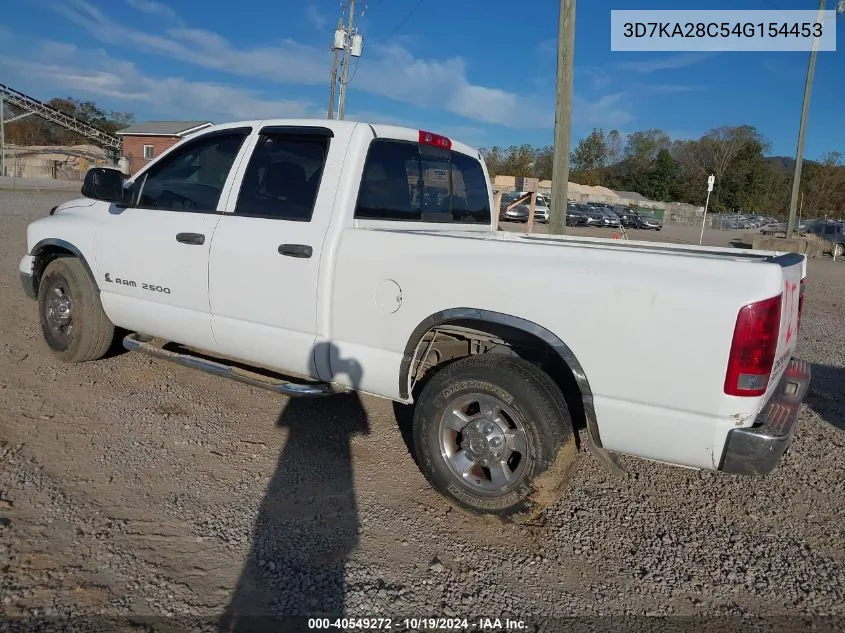 3D7KA28C54G154453 2004 Dodge Ram 2500 Slt/Laramie