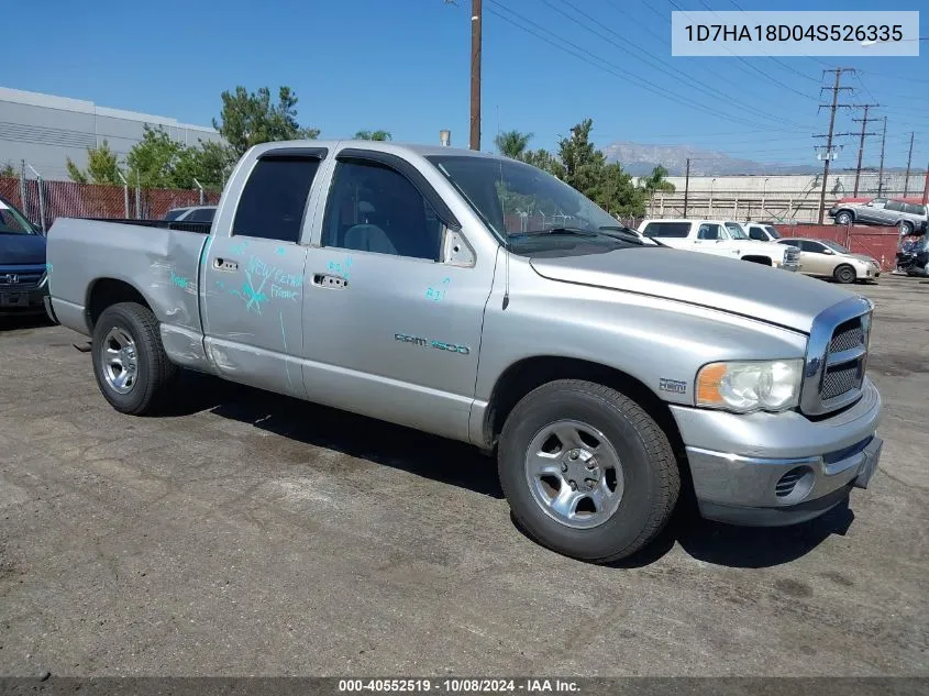 2004 Dodge Ram 1500 Slt/Laramie VIN: 1D7HA18D04S526335 Lot: 40552519