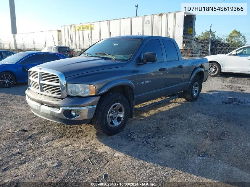 2004 Dodge Ram 1500 Slt/Laramie VIN: 1D7HU18N54S619366 Lot: 40562943