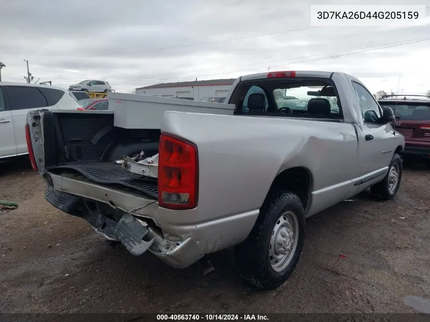 2004 Dodge Ram 2500 St VIN: 3D7KA26D44G205159 Lot: 40563740