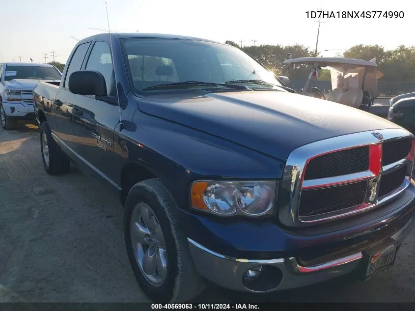 2004 Dodge Ram 1500 Slt/Laramie VIN: 1D7HA18NX4S774990 Lot: 40569063