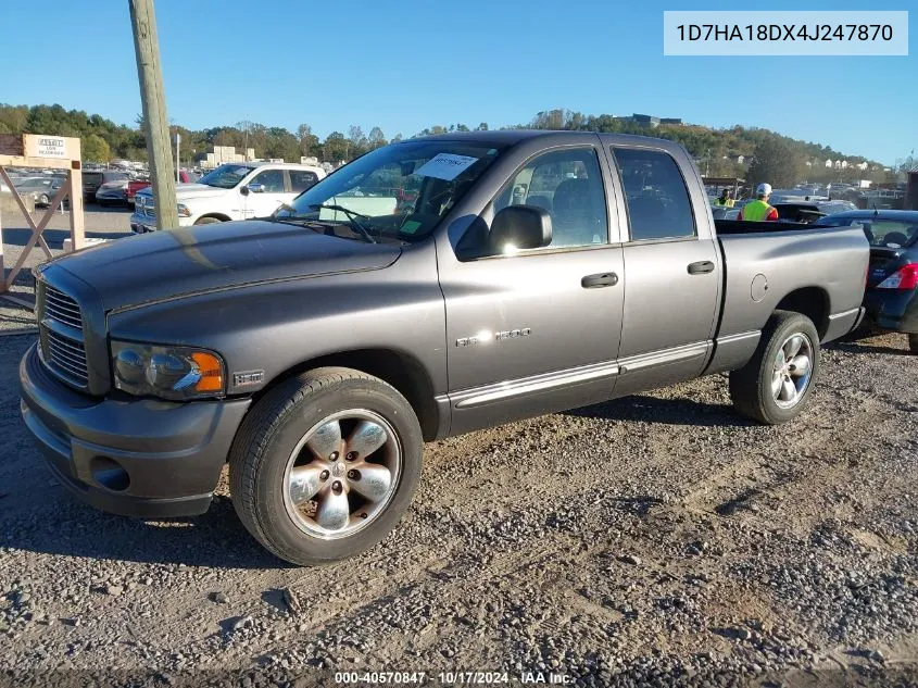 1D7HA18DX4J247870 2004 Dodge Ram 1500 Slt/Laramie