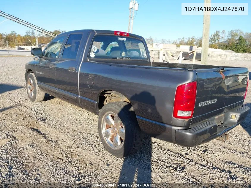 1D7HA18DX4J247870 2004 Dodge Ram 1500 Slt/Laramie