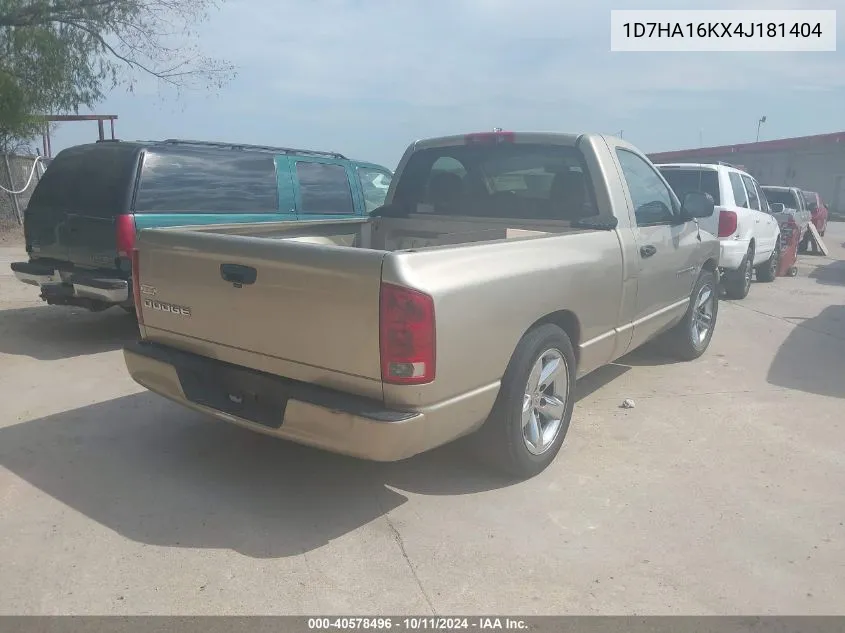 2004 Dodge Ram 1500 St VIN: 1D7HA16KX4J181404 Lot: 40578496