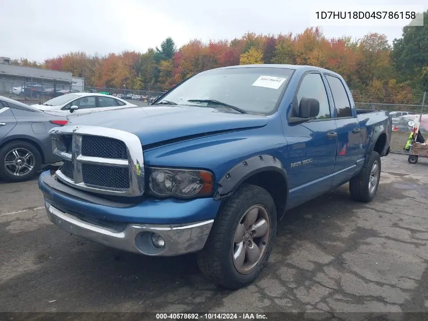 1D7HU18D04S786158 2004 Dodge Ram 1500 Slt/Laramie