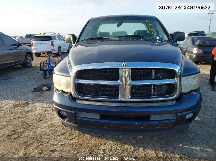 2004 Dodge Ram 2500 St/Slt VIN: 3D7KU28CX4G190632 Lot: 40589849