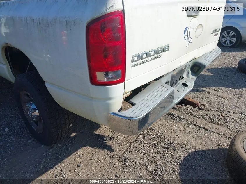 3D7KU28D94G199315 2004 Dodge Ram 2500 Slt/Laramie