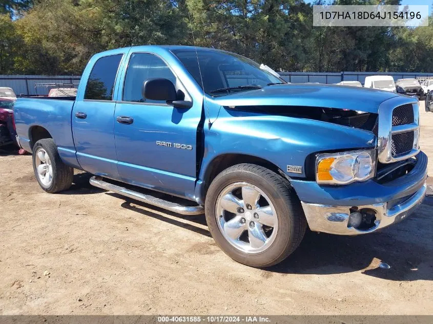 1D7HA18D64J154196 2004 Dodge Ram 1500 Slt/Laramie