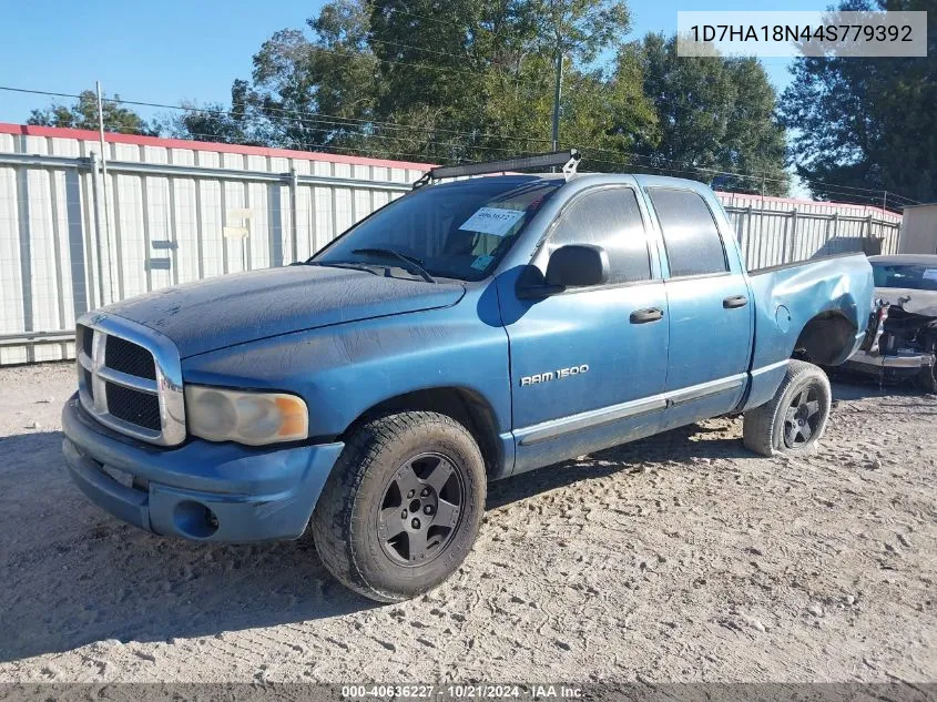 2004 Dodge Ram 1500 Slt/Laramie VIN: 1D7HA18N44S779392 Lot: 40636227