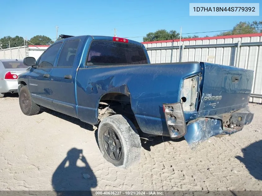 2004 Dodge Ram 1500 Slt/Laramie VIN: 1D7HA18N44S779392 Lot: 40636227