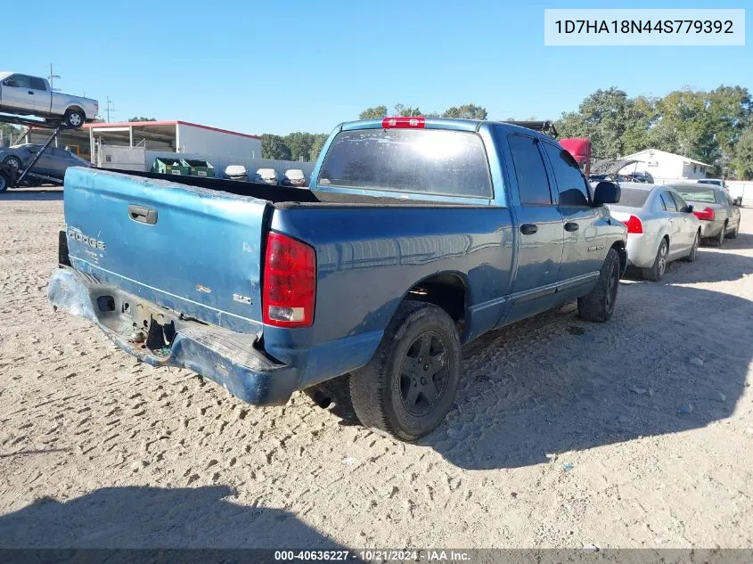 2004 Dodge Ram 1500 Slt/Laramie VIN: 1D7HA18N44S779392 Lot: 40636227