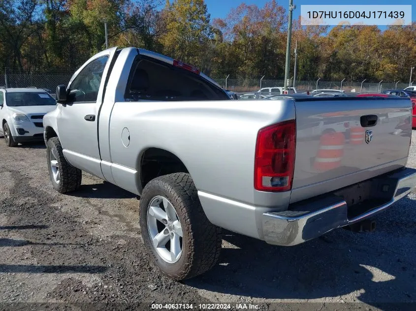 2004 Dodge Ram 1500 Slt/Laramie VIN: 1D7HU16D04J171439 Lot: 40637134