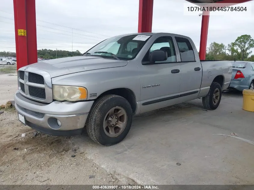 2004 Dodge Ram 1500 Slt/Laramie VIN: 1D7HA18D44S784504 Lot: 40639907