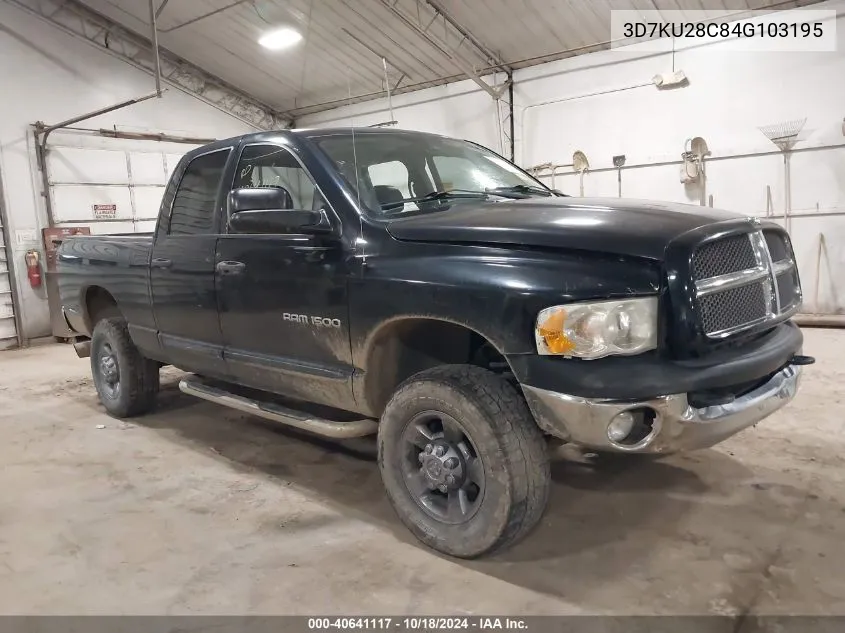 2004 Dodge Ram 2500 Slt/Laramie VIN: 3D7KU28C84G103195 Lot: 40641117