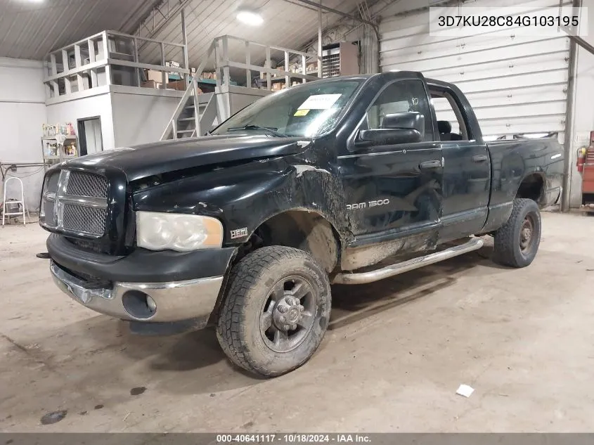 3D7KU28C84G103195 2004 Dodge Ram 2500 Slt/Laramie