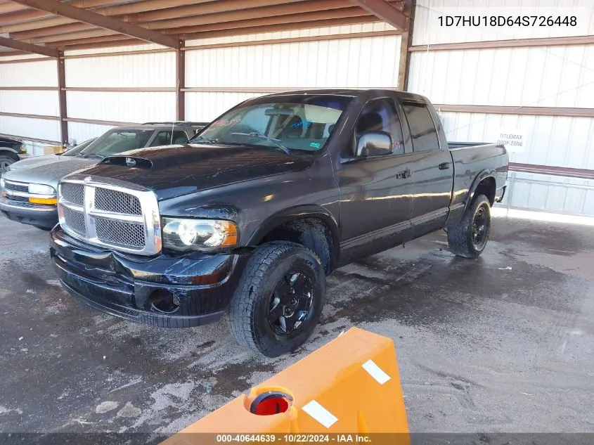 2004 Dodge Ram 1500 Slt/Laramie VIN: 1D7HU18D64S726448 Lot: 40644639