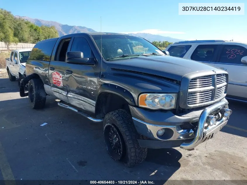 2004 Dodge Ram 2500 Slt/Laramie VIN: 3D7KU28C14G234419 Lot: 40654403