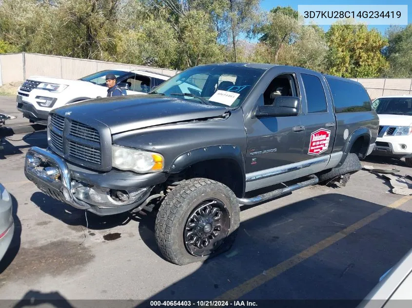 2004 Dodge Ram 2500 Slt/Laramie VIN: 3D7KU28C14G234419 Lot: 40654403