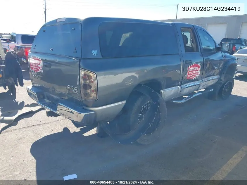 2004 Dodge Ram 2500 Slt/Laramie VIN: 3D7KU28C14G234419 Lot: 40654403