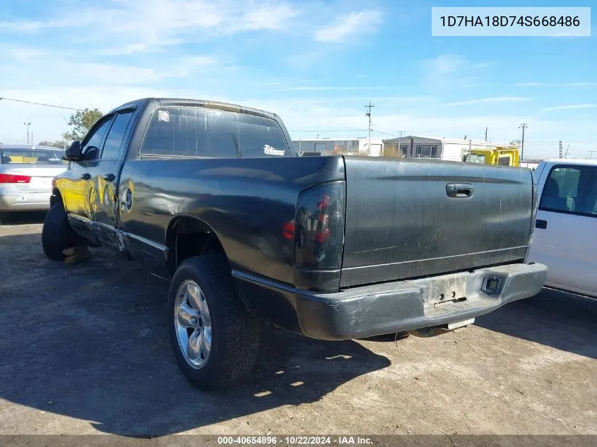 2004 Dodge Ram 1500 Slt/Laramie VIN: 1D7HA18D74S668486 Lot: 40654896