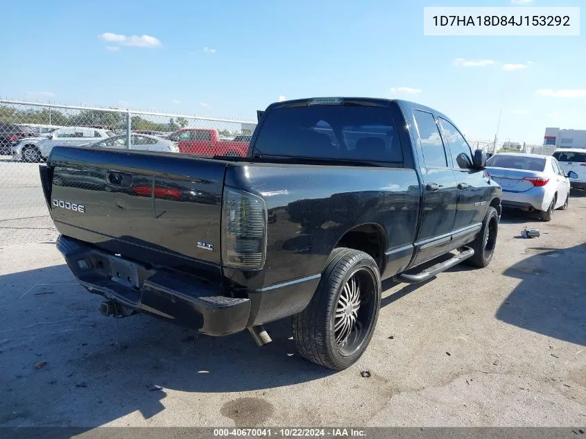 2004 Dodge Ram 1500 Slt/Laramie VIN: 1D7HA18D84J153292 Lot: 40670041