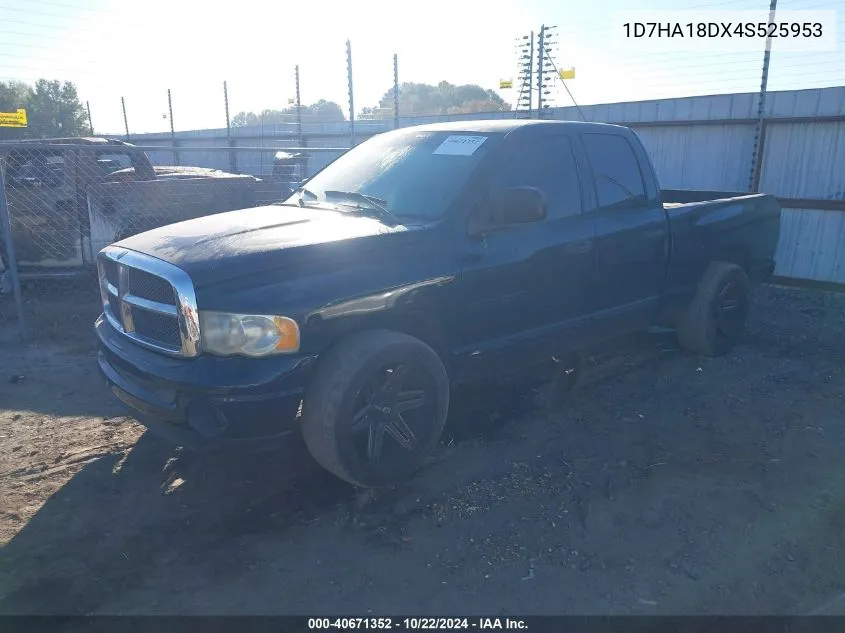 2004 Dodge Ram 1500 Slt/Laramie VIN: 1D7HA18DX4S525953 Lot: 40671352