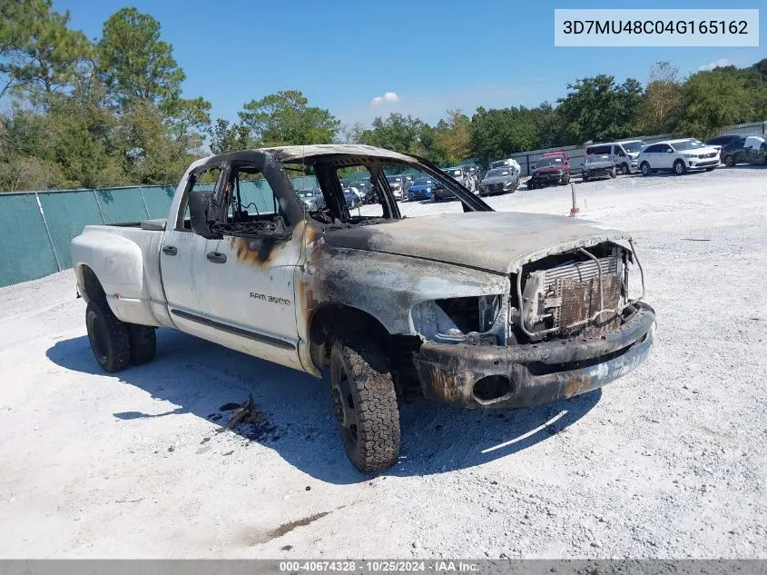 2004 Dodge Ram 3500 Slt/Laramie VIN: 3D7MU48C04G165162 Lot: 40674328