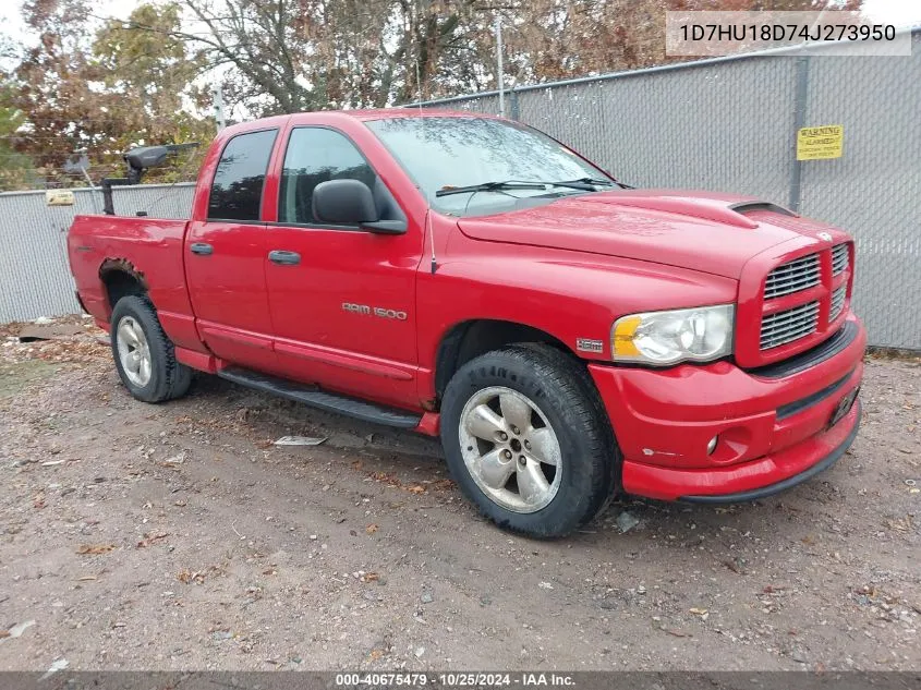 2004 Dodge Ram 1500 Slt/Laramie VIN: 1D7HU18D74J273950 Lot: 40675479