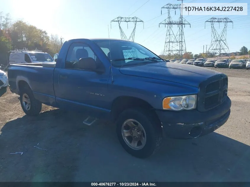 2004 Dodge Ram 1500 St VIN: 1D7HA16K34J227428 Lot: 40676277