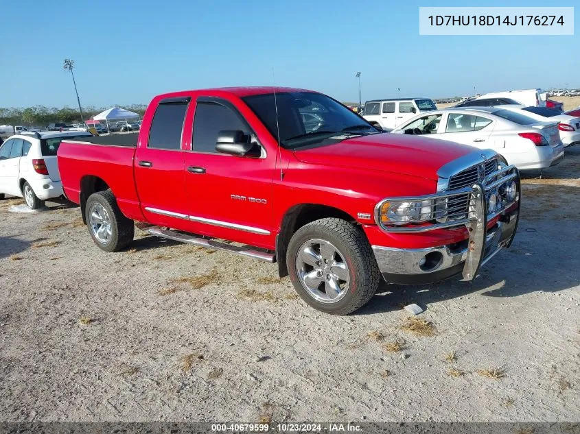 2004 Dodge Ram 1500 Slt/Laramie VIN: 1D7HU18D14J176274 Lot: 40679599