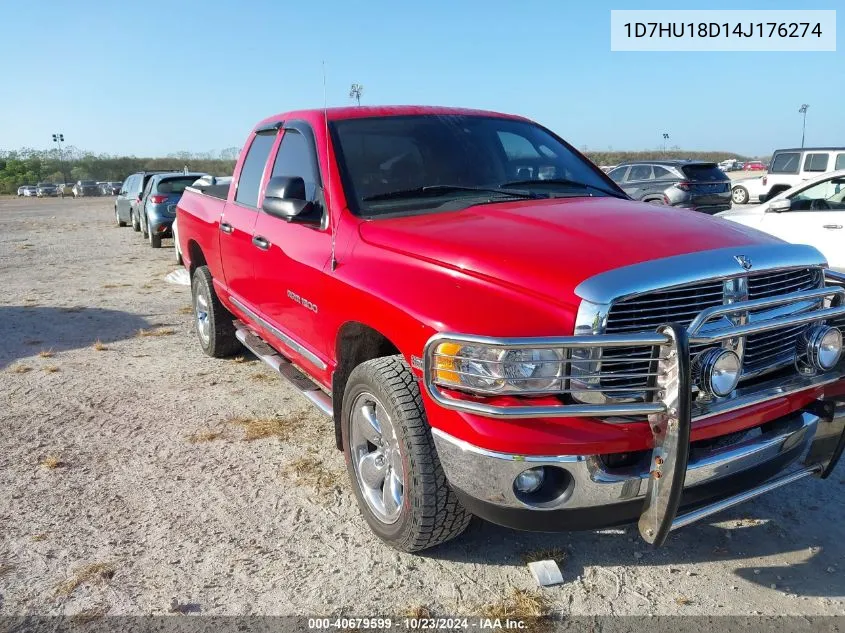 2004 Dodge Ram 1500 Slt/Laramie VIN: 1D7HU18D14J176274 Lot: 40679599