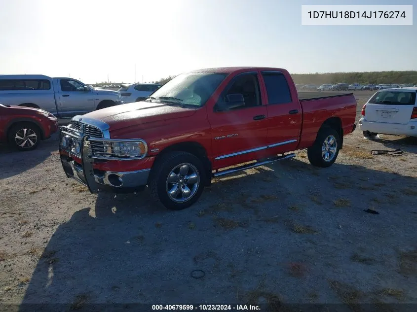 2004 Dodge Ram 1500 Slt/Laramie VIN: 1D7HU18D14J176274 Lot: 40679599