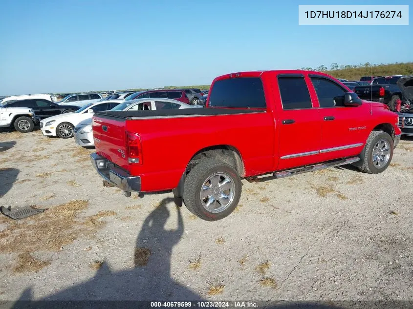 2004 Dodge Ram 1500 Slt/Laramie VIN: 1D7HU18D14J176274 Lot: 40679599