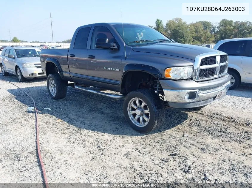 2004 Dodge Ram 2500 Slt/Laramie VIN: 1D7KU28D64J263003 Lot: 40688384