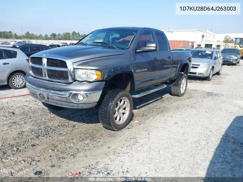 2004 Dodge Ram 2500 Slt/Laramie VIN: 1D7KU28D64J263003 Lot: 40688384