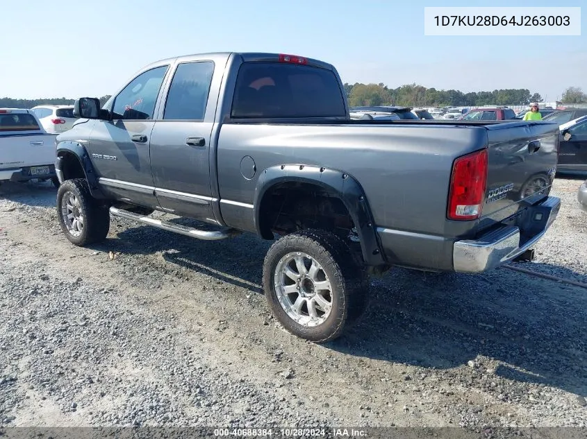 2004 Dodge Ram 2500 Slt/Laramie VIN: 1D7KU28D64J263003 Lot: 40688384