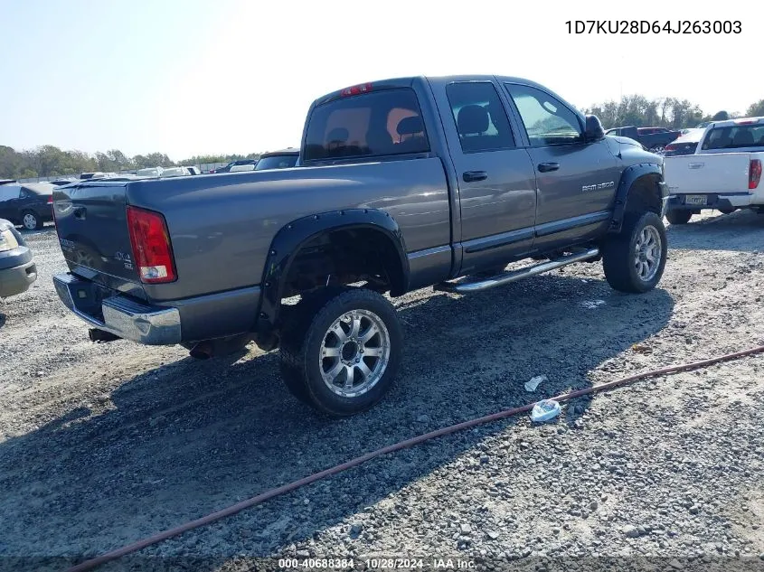 2004 Dodge Ram 2500 Slt/Laramie VIN: 1D7KU28D64J263003 Lot: 40688384