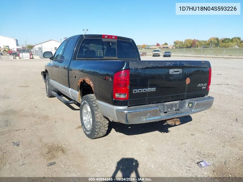 2004 Dodge Ram 1500 Slt/Laramie VIN: 1D7HU18N04S593226 Lot: 40694345