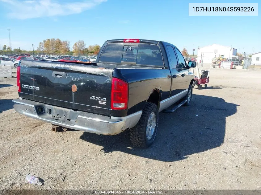 2004 Dodge Ram 1500 Slt/Laramie VIN: 1D7HU18N04S593226 Lot: 40694345