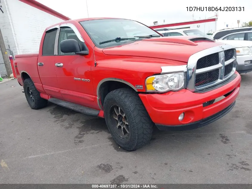 2004 Dodge Ram 1500 Slt/Laramie VIN: 1D7HU18D64J203131 Lot: 40697287