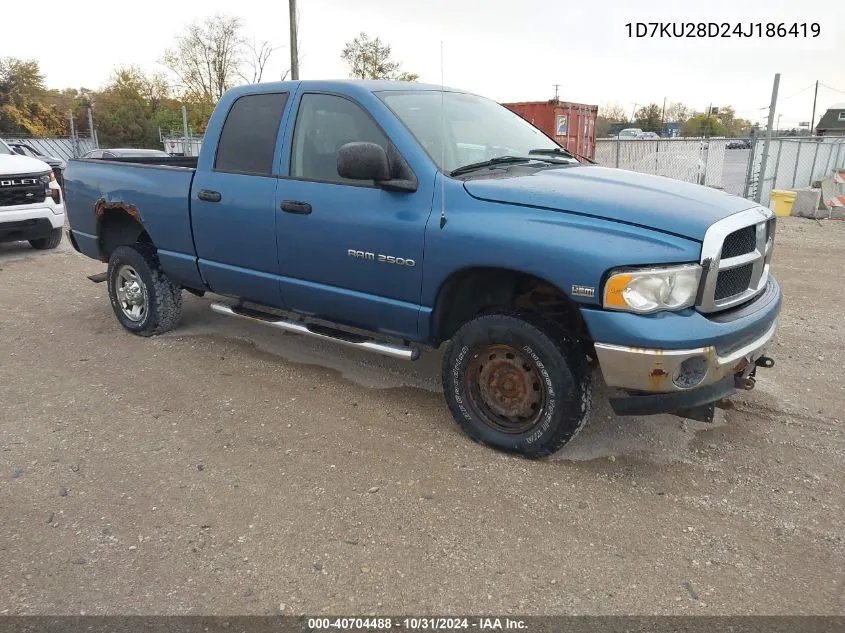 2004 Dodge Ram 2500 Slt/Laramie VIN: 1D7KU28D24J186419 Lot: 40704488